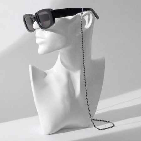 Chain for glasses "Aesthetics" No. 32, black-silver color, 70 cm