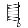 The electric heated towel "Sanprise" Aurora P6, 400x600 mm, right, black