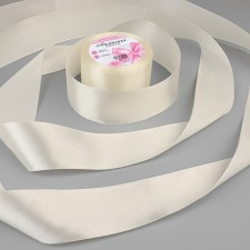 Satin tape, 50 mm × 23 ± 1 m, creamy color No. 02
