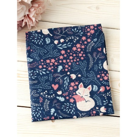 Pillowcase, size 40 × 60 cm, calico, fox print-1