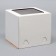 Box for the cake, with a window, without handles, white, 24 x 24 x 22 cm