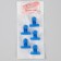 Clamps for nail extension, 3 cm, 5 pcs, color mix