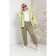 Female trousers, size 66, khaki color