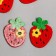 Decor for creativity Textile Embroidery "Strawberry with Flower" 6x4.5 cm