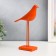 Polystone souvenir "Bird - long paws" Orange 23x17 cm
