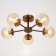 Economic chandelier Nick 5x60W E27, bronze60x60x21 cm