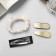 Hair set "Toliman" (1 elastic band-6 cm, 3 invisibility-7 and 5 cm) gold