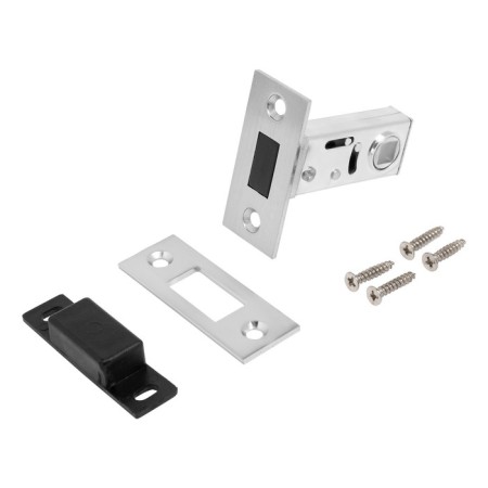 Magnetic latch, allyur art L50-8M SC, matte chromium color, b/handle