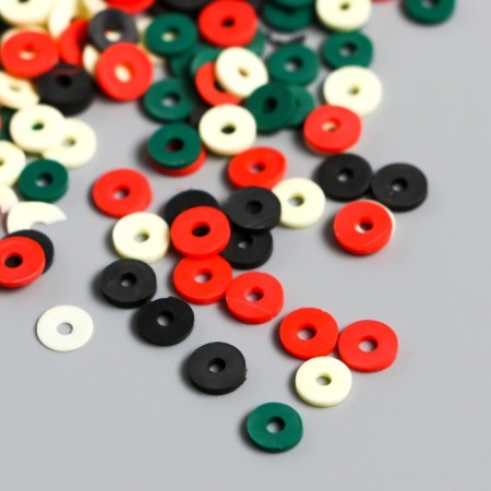 Beads for PVC Creativity "Ring of Yellow-Red" set ≈ 330 pcs 0.1x0.6x0.6 cm-1
