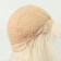 Artificial wig, with a bang, imitation of the skin, 30 cm, milk color