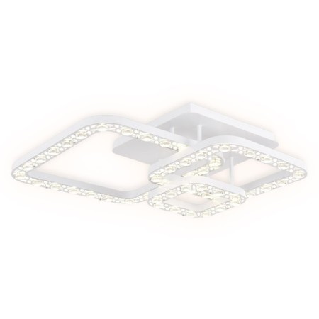 LED ceiling LED with Ambrella Light, Ice, FA162, LED, 100 W, 7500LUM, 3000-6400K, white, chrome color