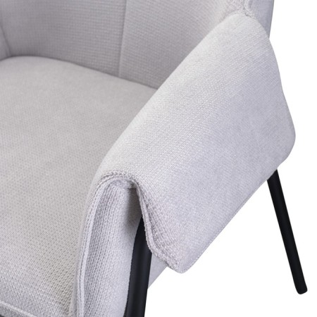 Aline chair, 550 × 700 × 830 mm, Shenill, light gray color-5