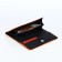 Women's wallet on a magnet, orange color