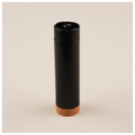 Thermos with thermometer Sima-Land Home, 500 ml, black color