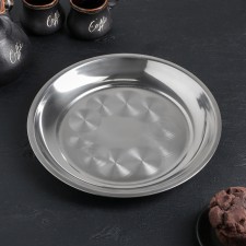 Stainless steel tray “Mayly”, 25 × 2.5 cm, silver color