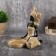 Souvenir Polystone Summary "African in a golden dress with ornament" 18.5x12x15.7 cm