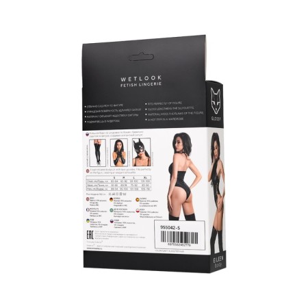 Body Glossy Eileen, female, lacing, open back, size l, color black-6