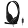 Headphones with A4Tech Hu-9 microphone 1.8m Faling USB BEDERAL (HU-9 (Black))