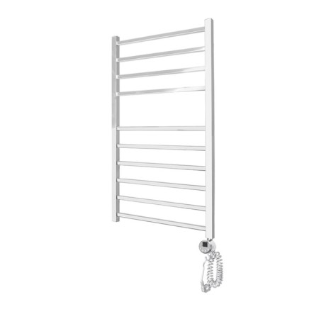 Domoterm electric heated towel rail "Quadro" P10, 500x1000 mm, right, chrome