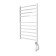 Domoterm electric heated towel rail "Quadro" P10, 500x1000 mm, right, chrome