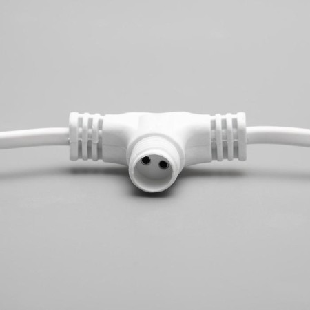 Power cord for icicles 2 outputs, white thread-1
