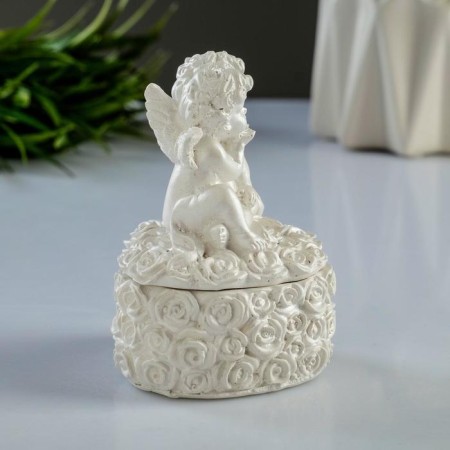 Broke box "Angel" mother -of -pearl, 9cm-3