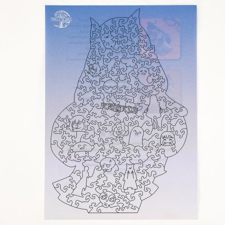 Puzzles wooden figured "Anime Girl", 155 elements-5