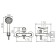 Bravat ECO 7F611147C-B bath mixer, with short surge and shower watering can