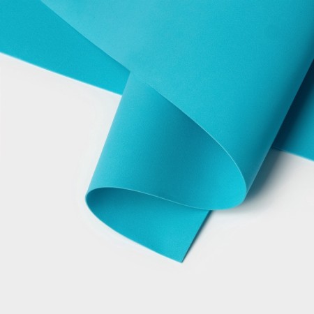 Foamiran Iranian, 60 × 70 cm, thickness 0.8-1 mm, turquoise/159-2
