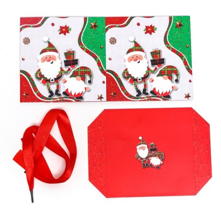 Self -assembly box "Santa Claus and dwarf" 15 x 15 x 15 cm-4
