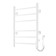 Electric towel Domoterm 109-6, 400x600 mm, right, white matte