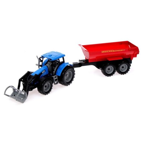 Tractor inertial "Farmer", with a trailer, scale 1:32, mix-9