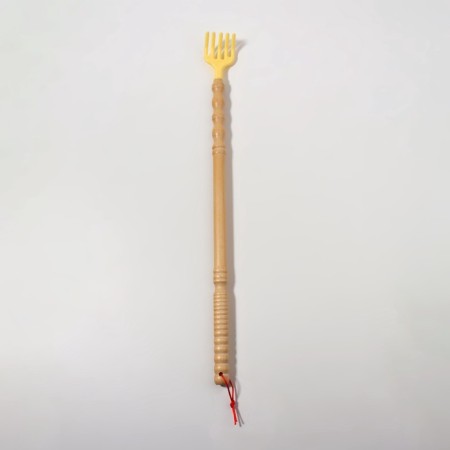 Massage - Chesalka, universal, wooden, 44.5 × 4.2 × 2.5 cm, beige color-2