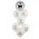 Bouquet of balls “Jokeful wishes”, latex, foil, set: 7 pcs., Mix