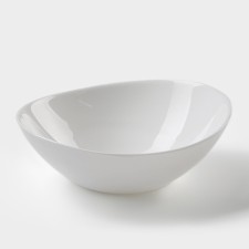 AVVIR Gayana salad bowl, 15 × 14.5 × 5 cm, glass ceramic, white color