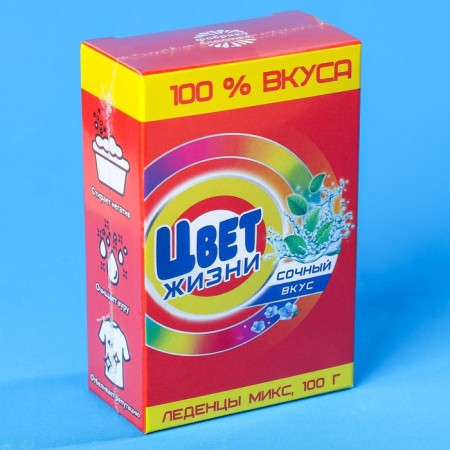 Caramel with fruit filling "Color of life", 100 g-4
