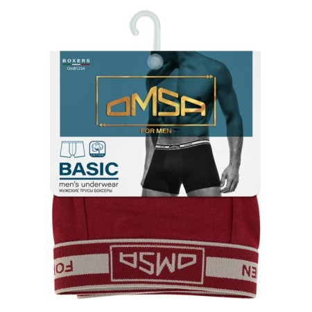 Men's panties Omsa 1234, size 54, color bordo-2