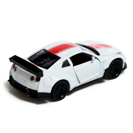 Metal Race machine, 1:32, inertia, light and sound, white color-2