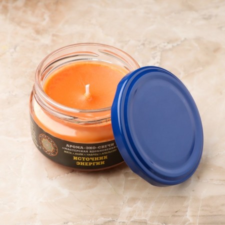 Eco-light magical "Energy Source" from natural wax, 7x5 cm-1