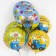 Foil ball 18 “Blue Tractor. Miracles of Science”, Circle, Green, 1 pc.