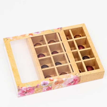 Box for sweets, 16 pcs, "everything will be fine", 17.7 x 17.7 x 3.8 cm-1