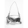 Bag Cross-Body female, eco-leather, Polina & Eiterou silver, 21x8x13 cm