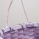 Wicker basket, 24x10.5x34 cm, lilac