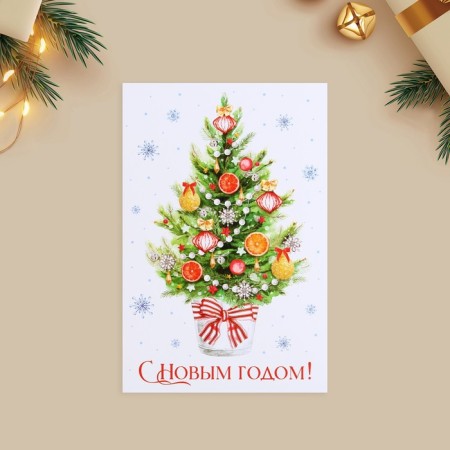 A set of mail cards "New Year's miracle", 10 pieces, 10 x 15 cm, New Year-17