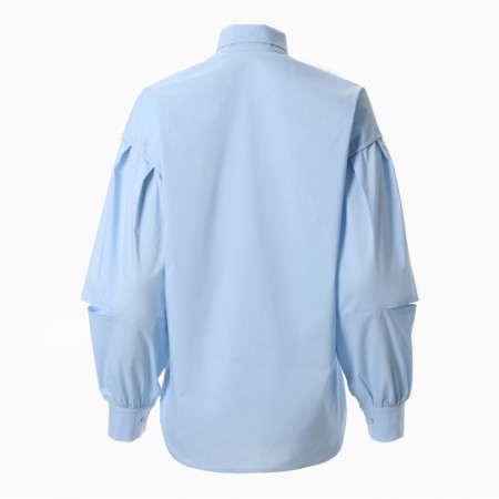 Women's blouse Minaku: Casual Collection Blue color, river 46-8