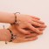 Bracelets "Demetrons" two halves, black-brown color, l = 12.5 cm