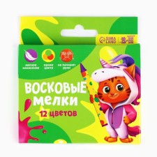 Wax crayons, 12 colors 