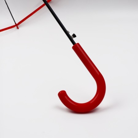 Umbrella - a semiautomatic “style” cane, 8 spokes, r = 51 cm, red color-6