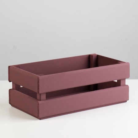 Wooden Kashpo 24.5 × 13.5 × 9 cm "Two Light", two -strip, burgundy dark giving beautifully-2