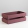 Wooden Kashpo 24.5 × 13.5 × 9 cm "Two Light", two -strip, burgundy dark giving beautifully